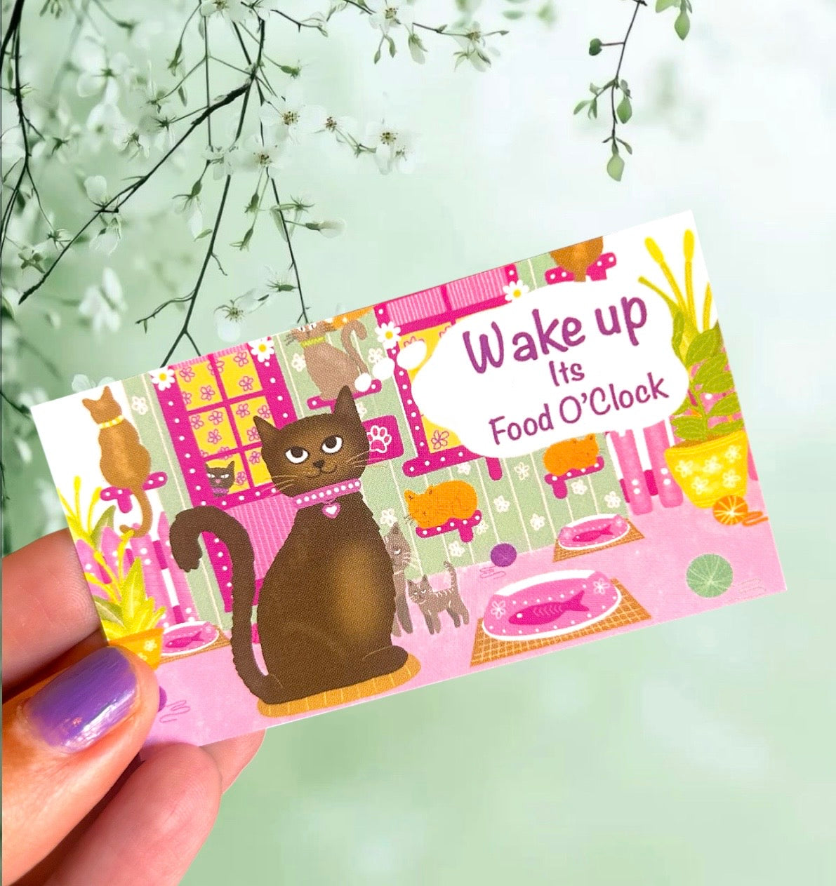 Wake Up - It’s Food O’Clock Fridge Magnet