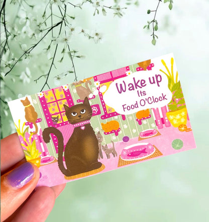 Wake Up - It’s Food O’Clock Fridge Magnet