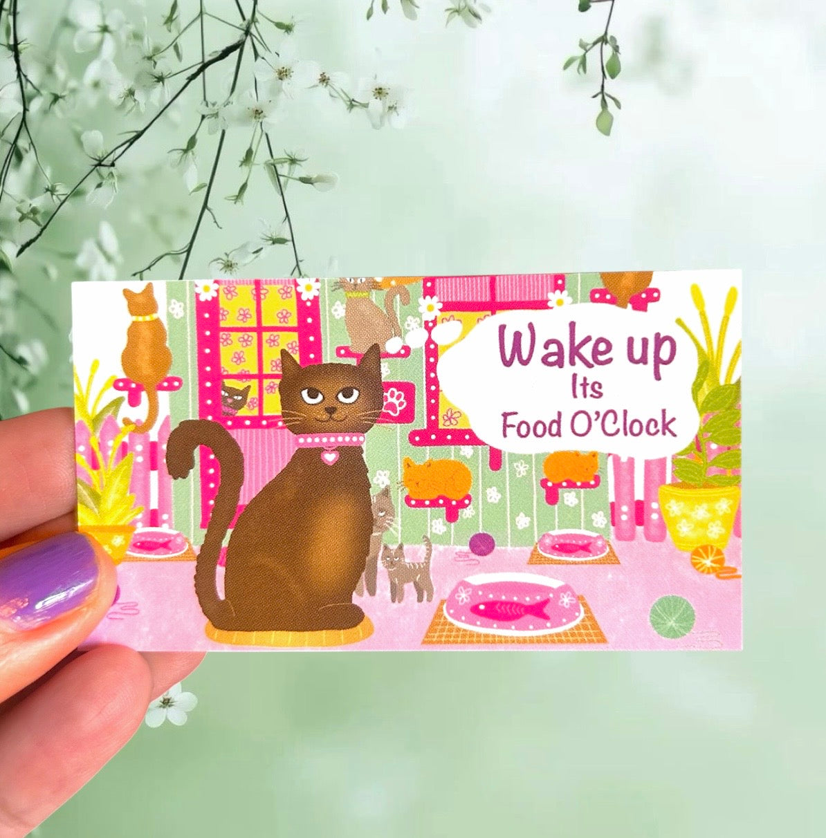 Wake Up - It’s Food O’Clock Fridge Magnet