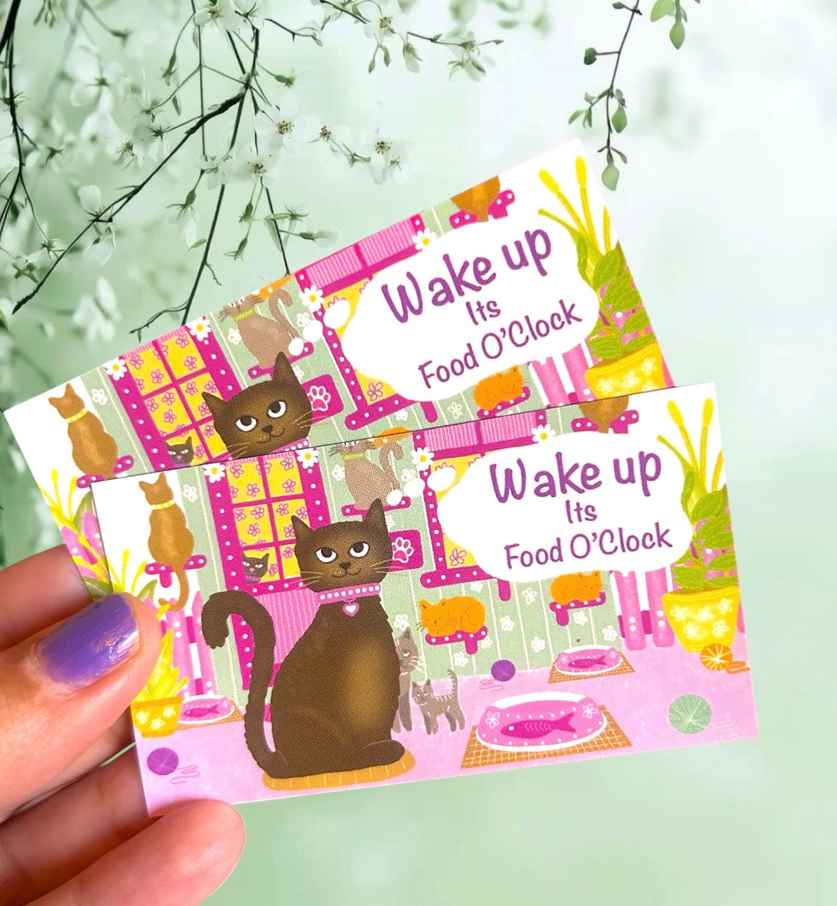 Wake Up - It’s Food O’Clock Fridge Magnet