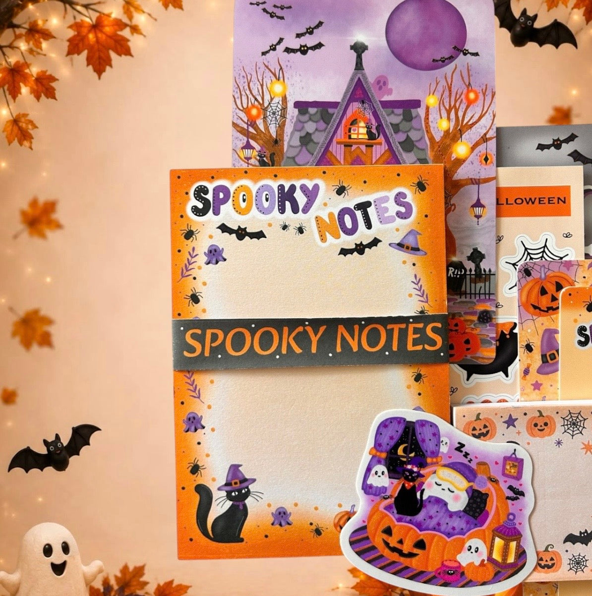 Spooky Notes Stationery Bundle