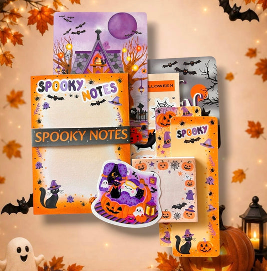 Spooky Notes Stationery Bundle