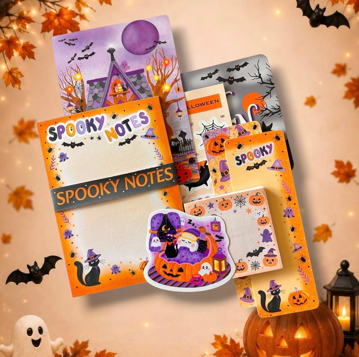 Spooky Notes Stationery Bundle