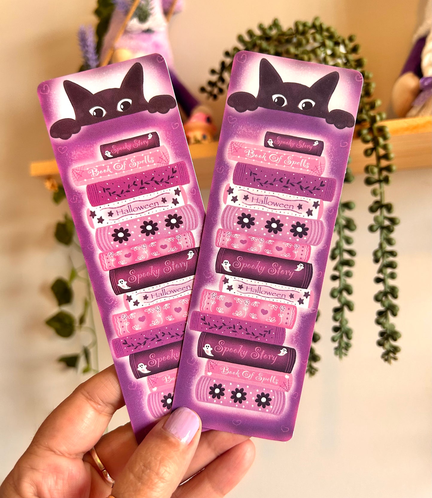 Black Cat Halloween Bookmark