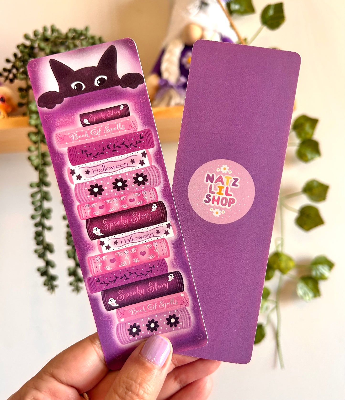 Black Cat Halloween Bookmark