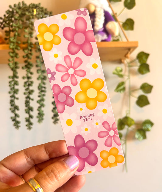 Floral Reading Time Bookmarks