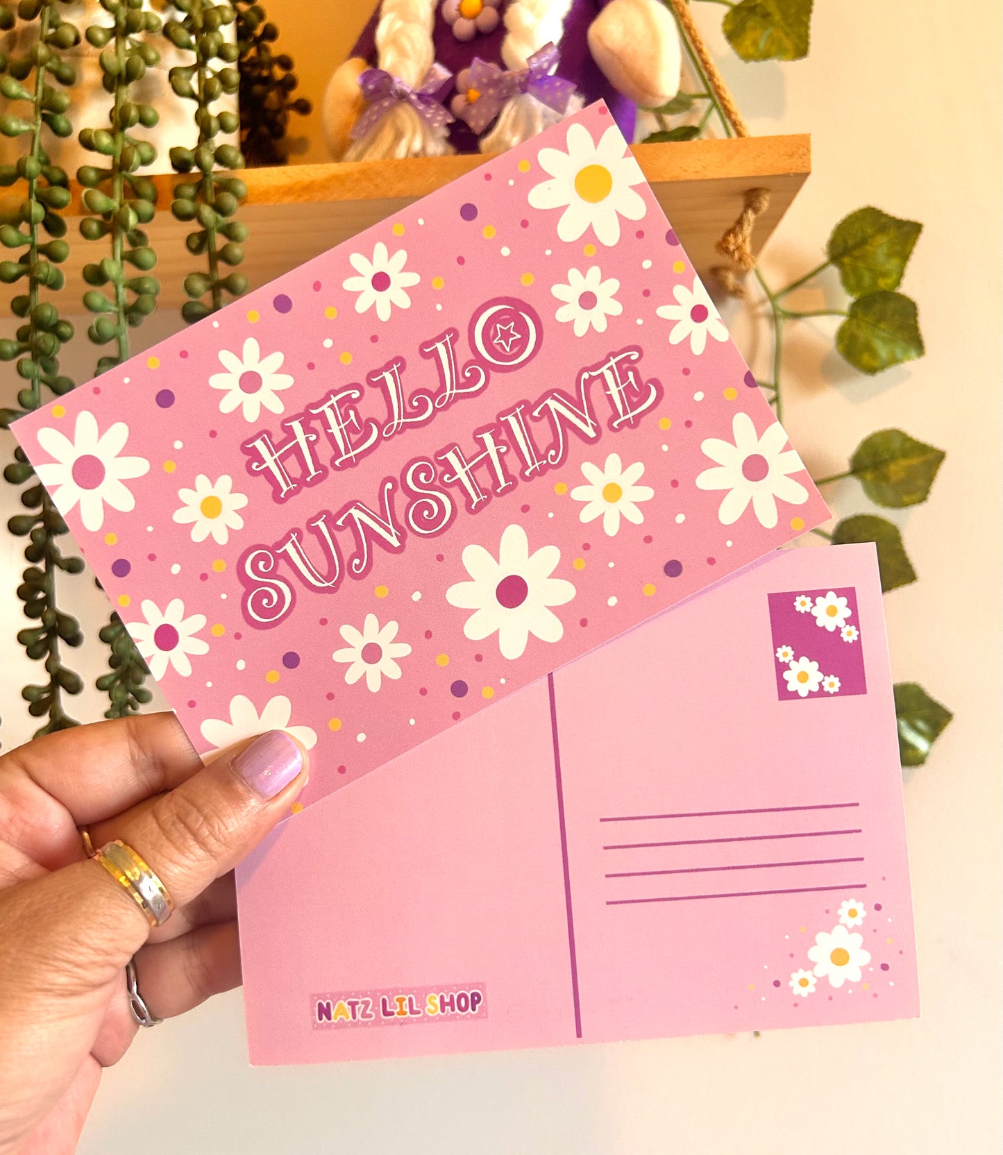 Floral Hello Sunshine Postcards