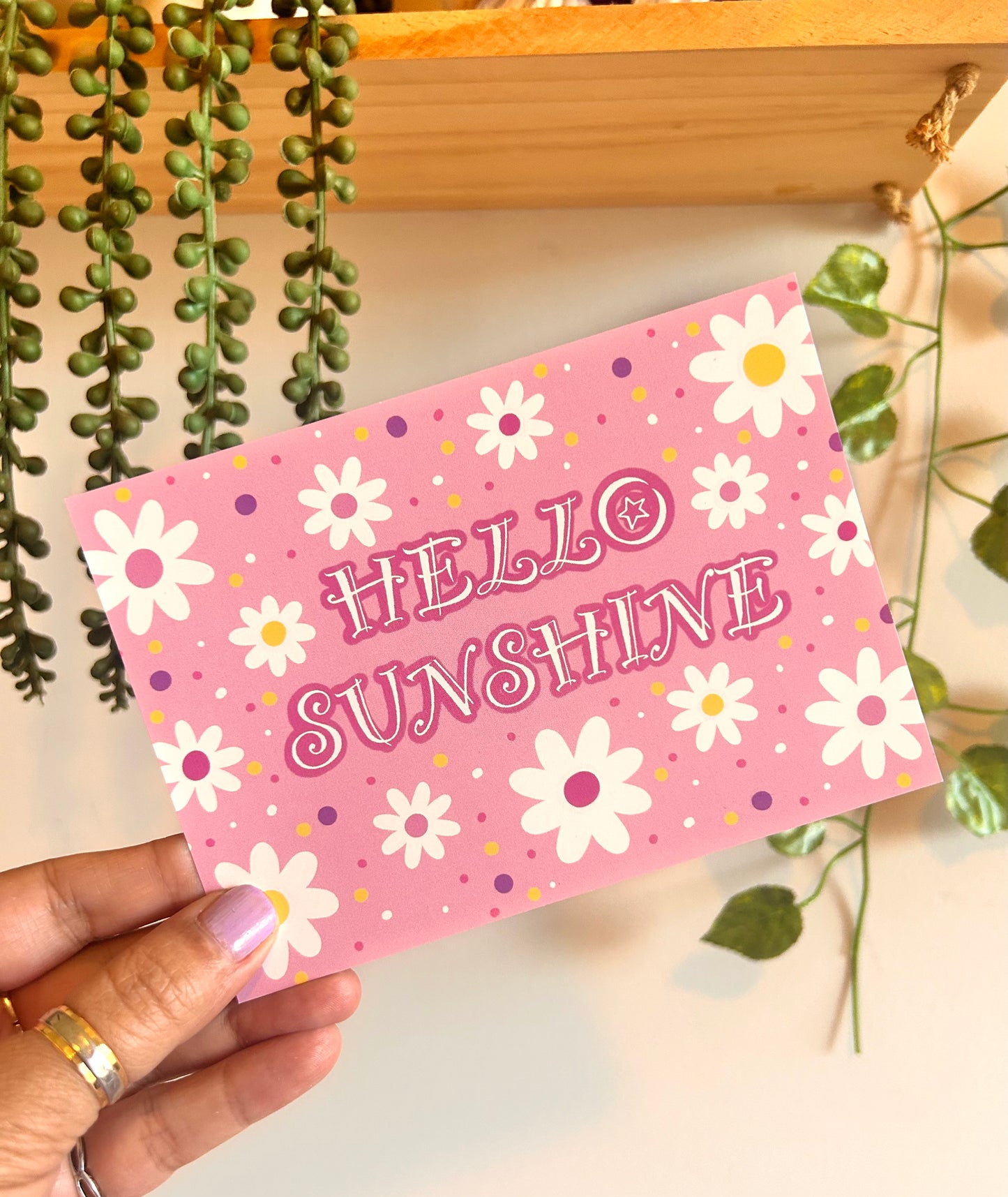 Floral Hello Sunshine Postcards
