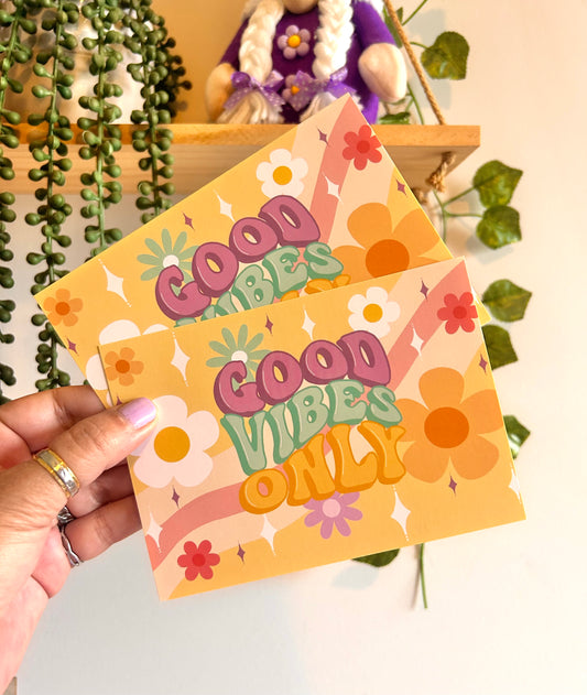 Good Vibes Only Cards