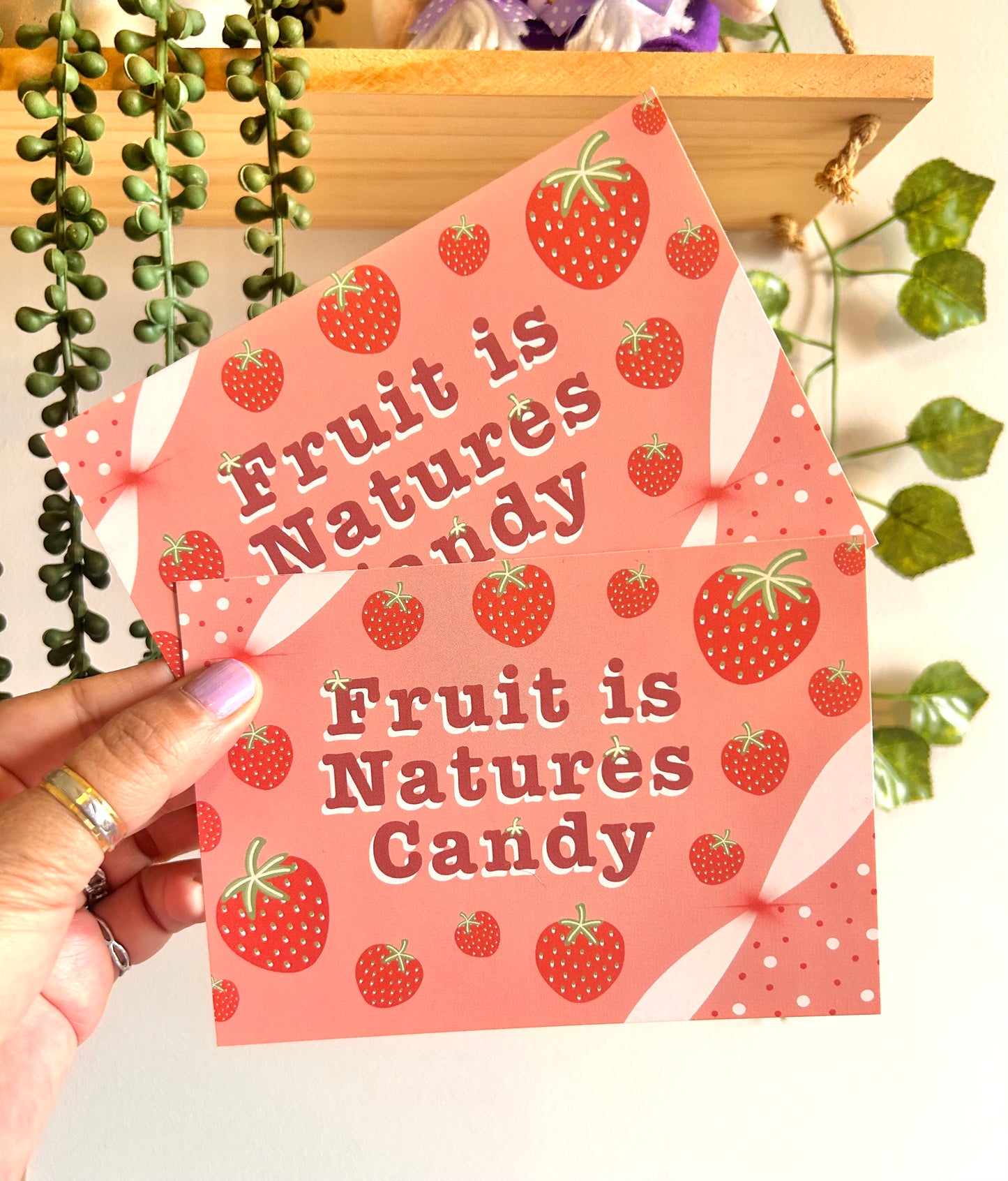 Fruit Is Natures Candy Postcard