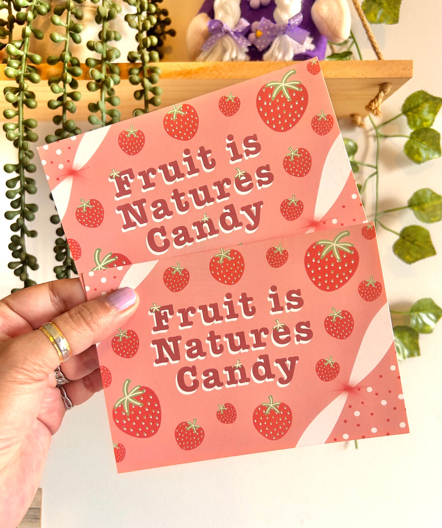 Fruit Is Natures Candy Postcard