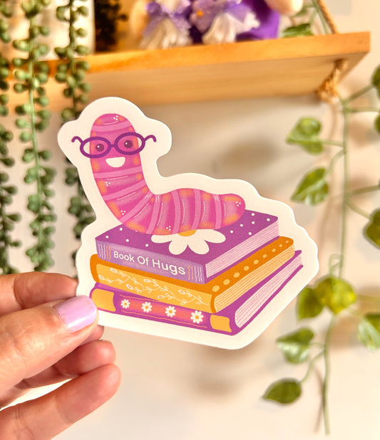Bookworm Sticker