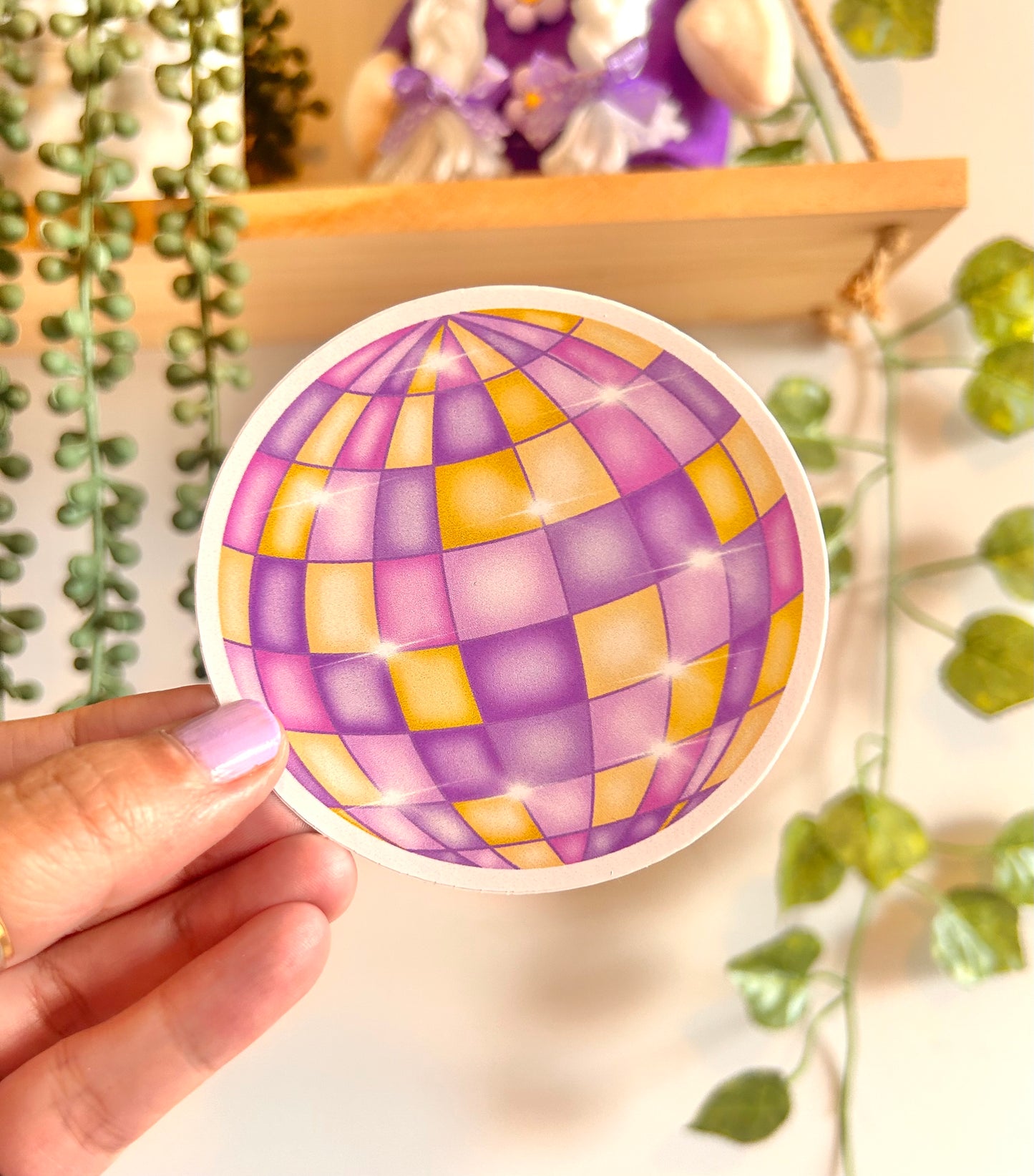 Disco Ball Vinyl Sticker