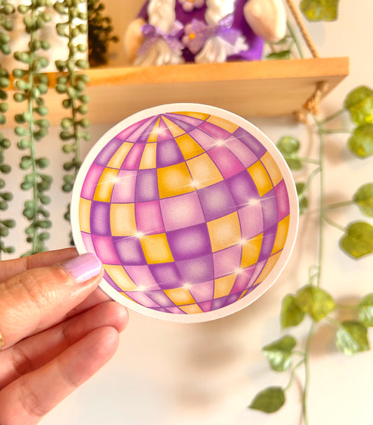 Disco Ball Vinyl Sticker
