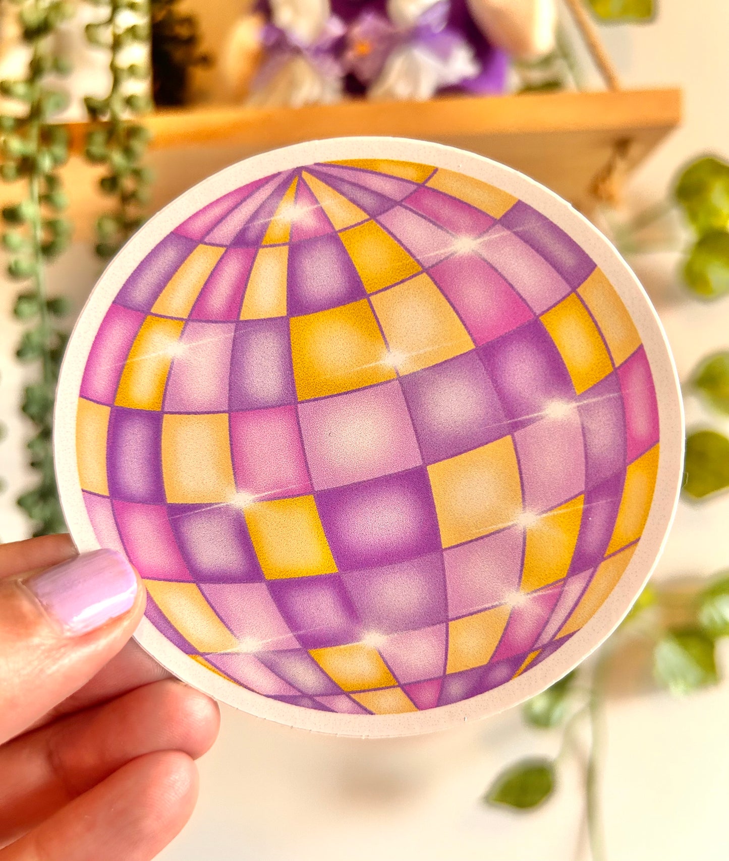 Disco Ball Vinyl Sticker