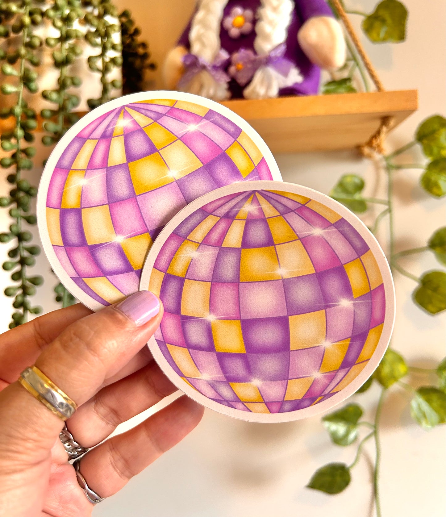 Disco Ball Vinyl Sticker