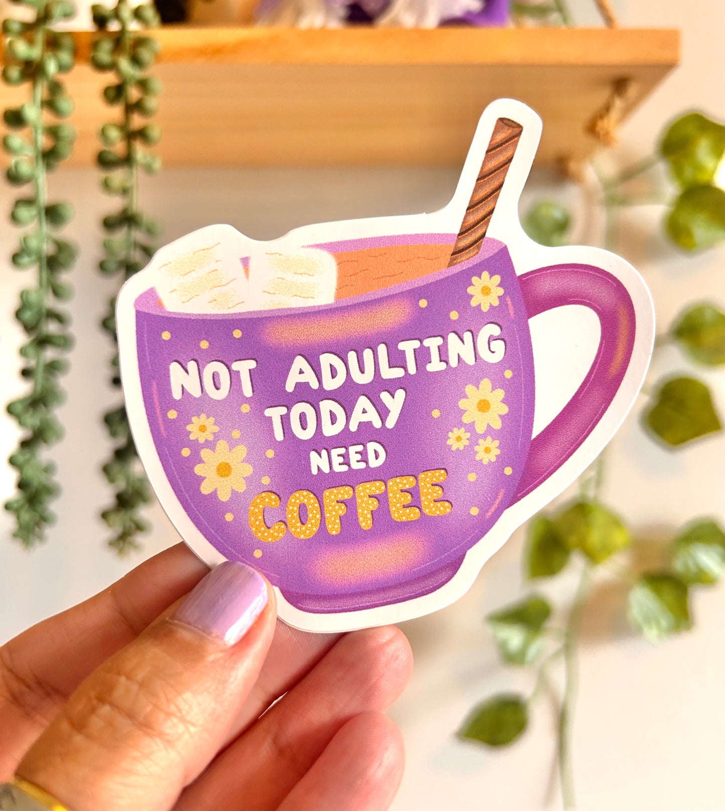 Not Today - Need Coffee Sticker