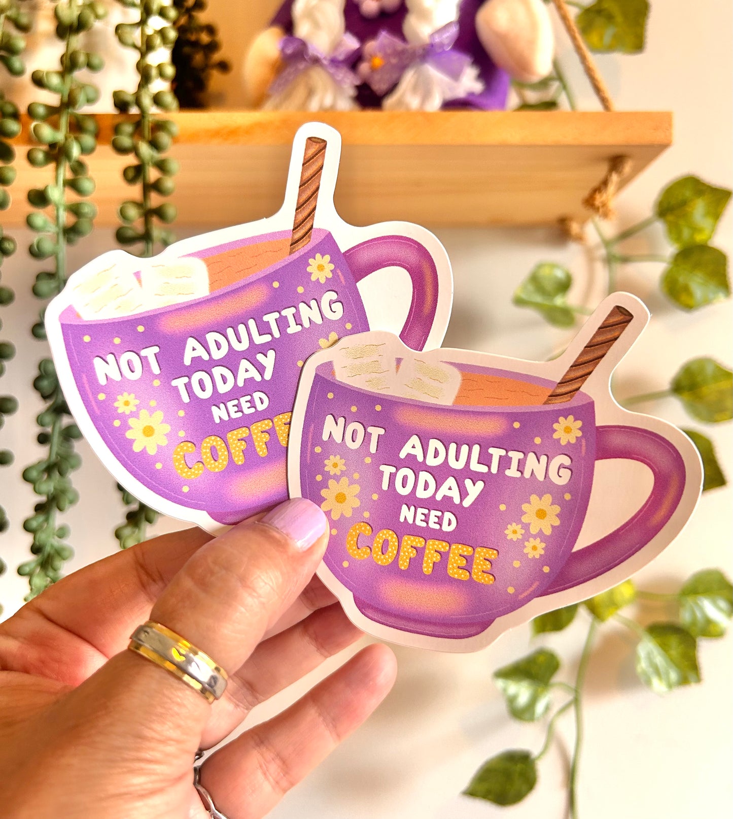 Not Today - Need Coffee Sticker