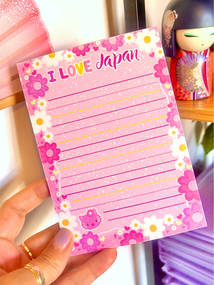 I Love Japan Notepad