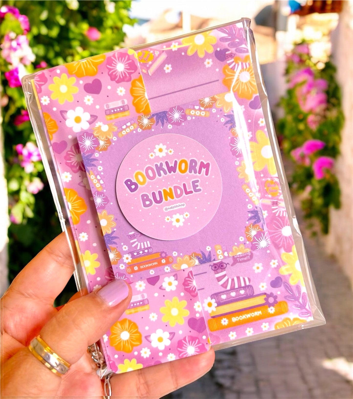 Floral Bookworm Bundle Set