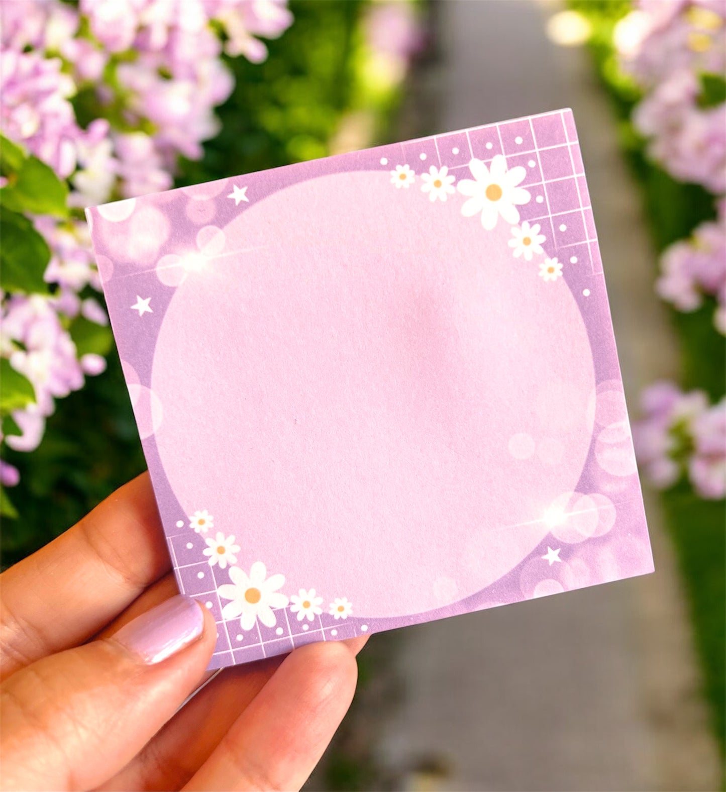 Bubbles & Flowers Sticky Notes