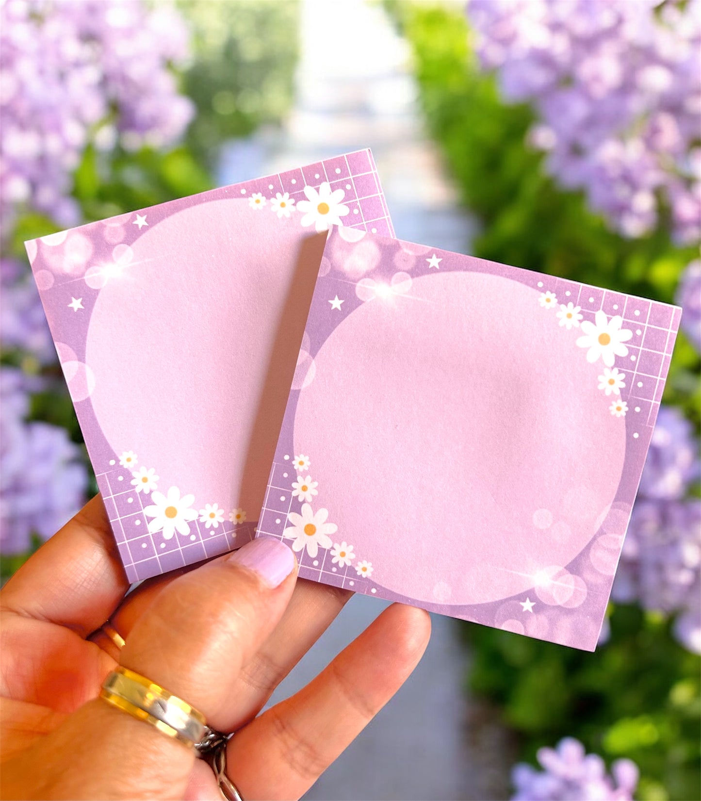 Bubbles & Flowers Sticky Notes