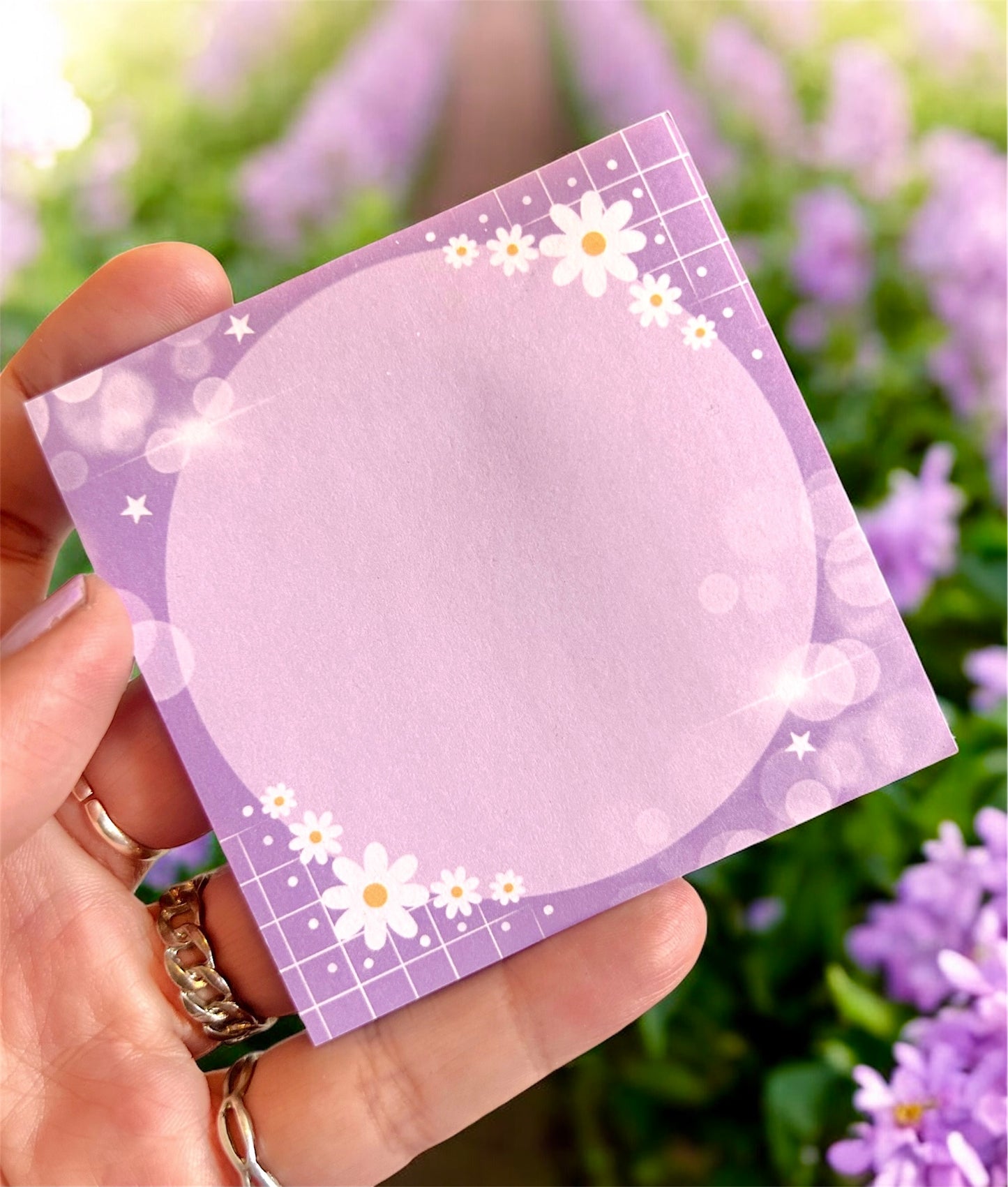 Bubbles & Flowers Sticky Notes