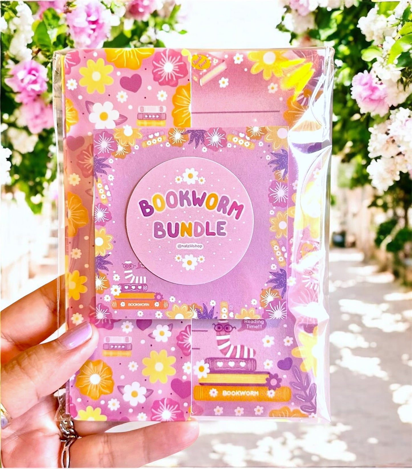 Floral Bookworm Bundle Set