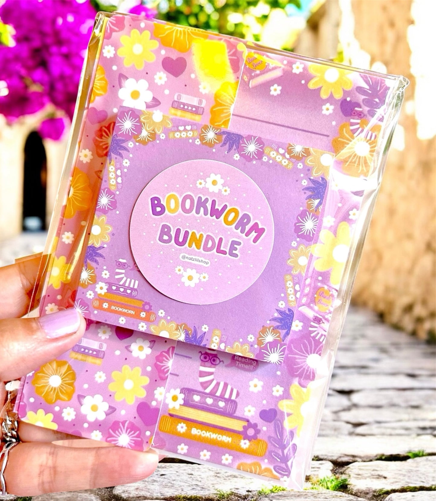 Floral Bookworm Bundle Set