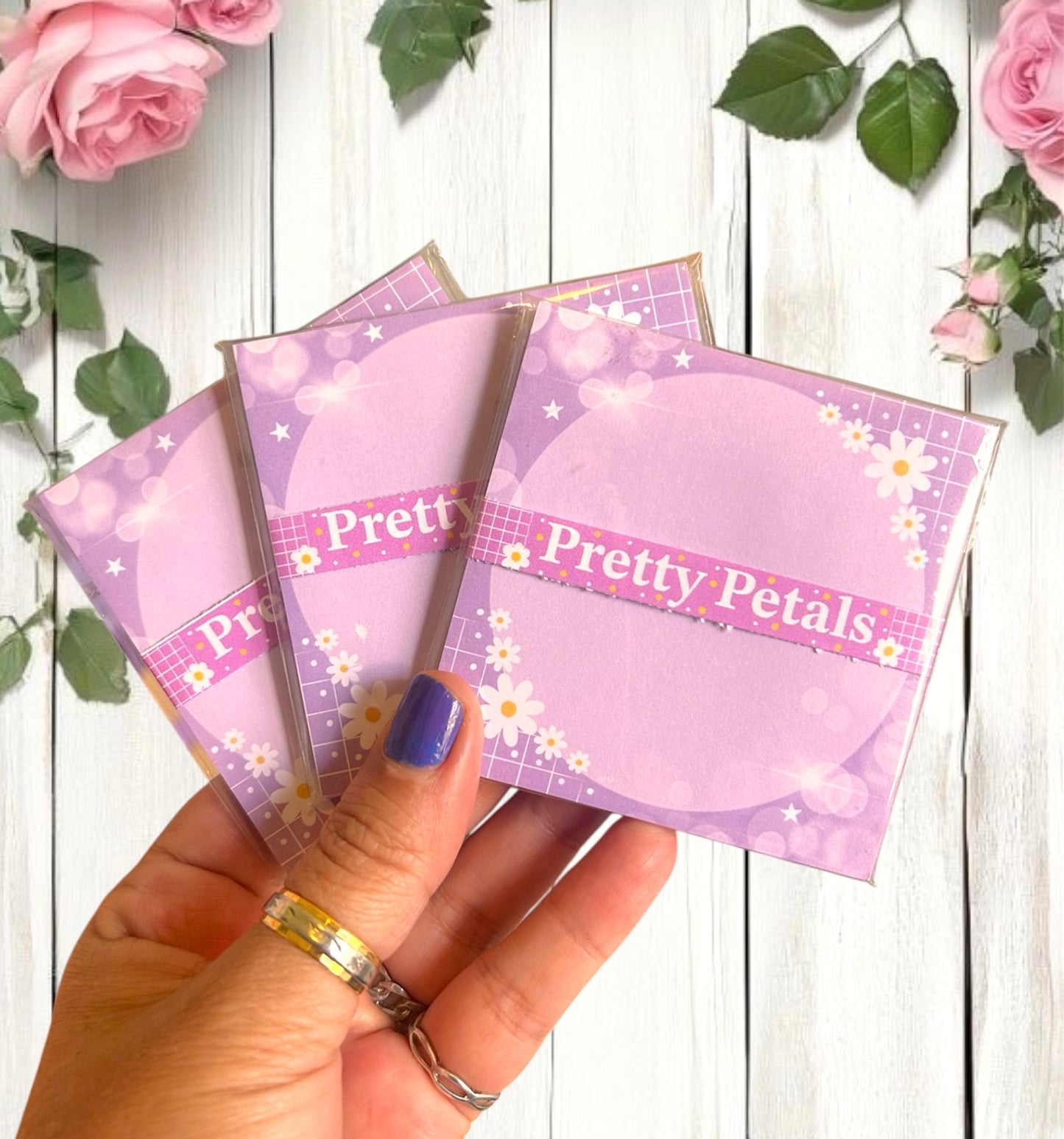 Pretty Petals Sticky Notes