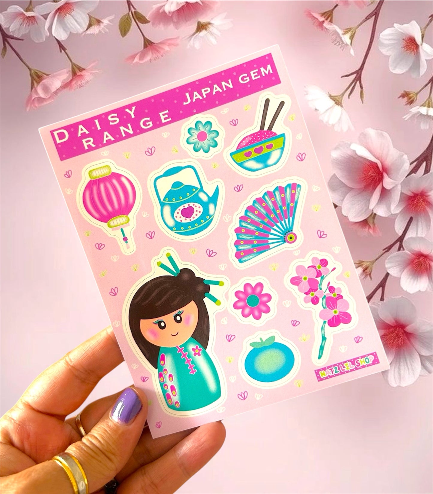 Japan Gem Stickersheet