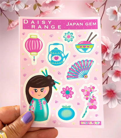 Japan Gem Stickersheet
