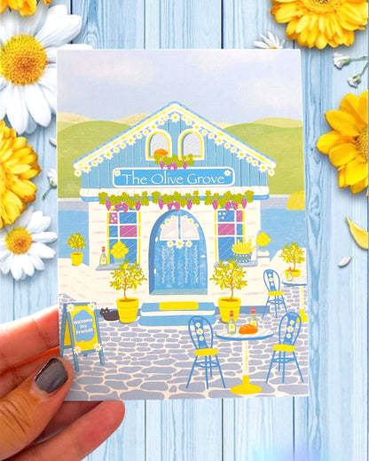 Olive Grove Greeting Card