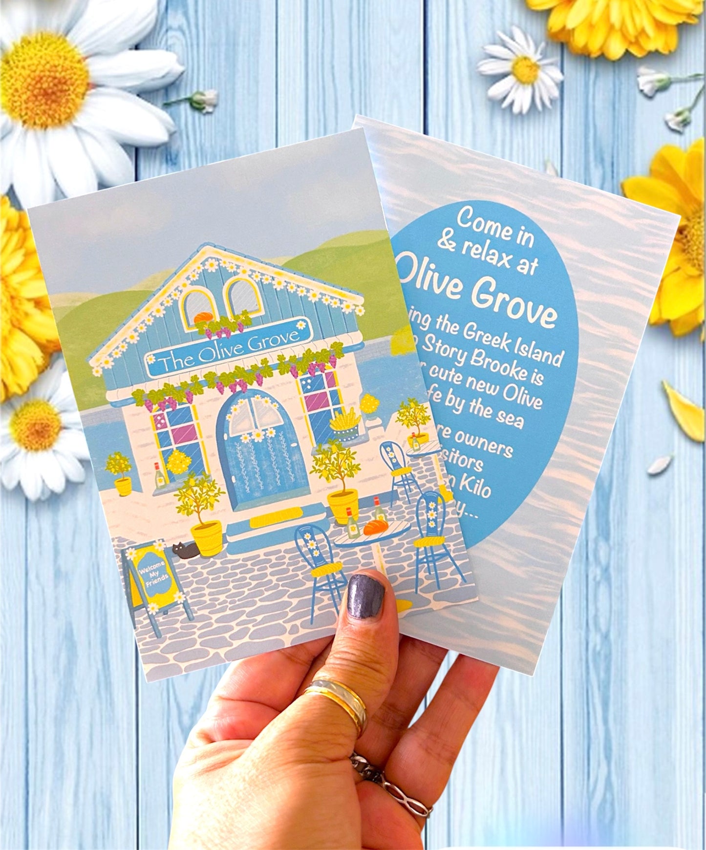 Olive Grove Greeting Card