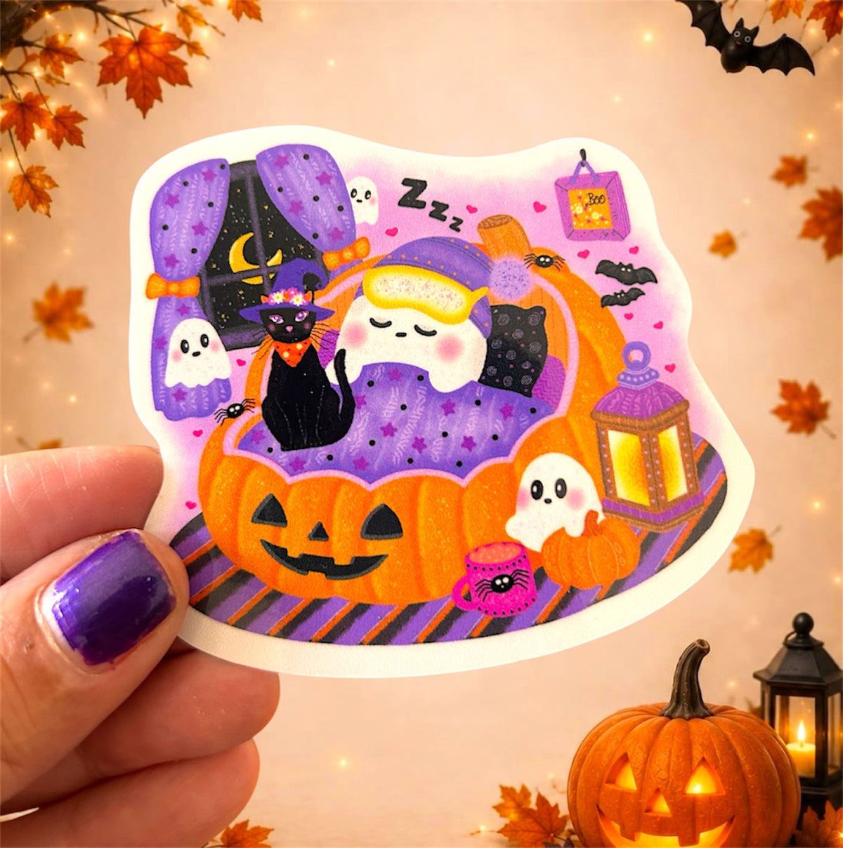 Sleepy Ghost Vinyl Sticker