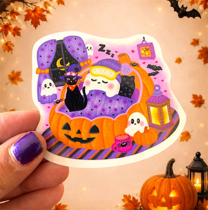 Sleepy Ghost Vinyl Sticker